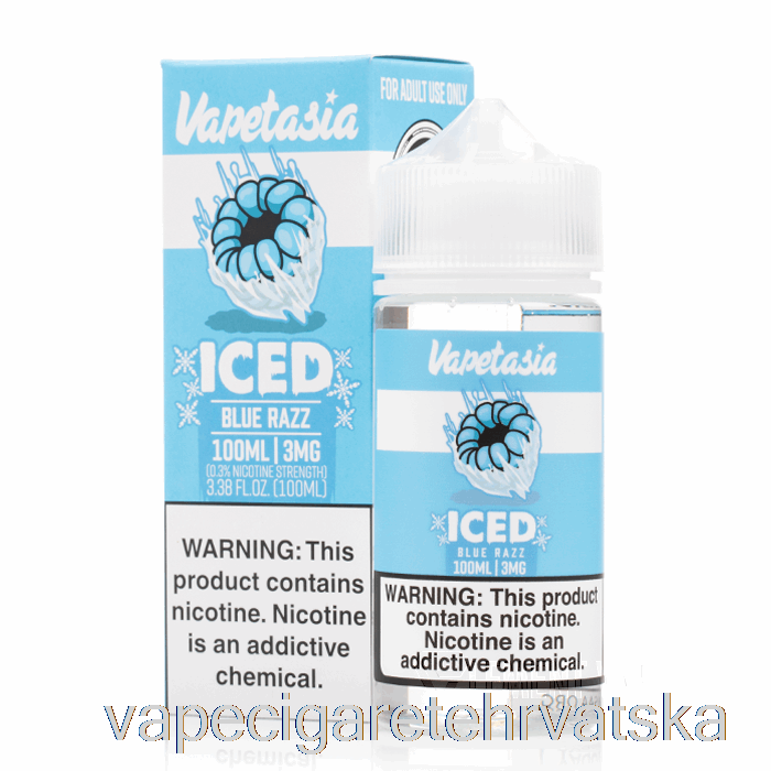 Vape Cigarete Iced Blue Razz - Vapetasia - 100ml 3mg